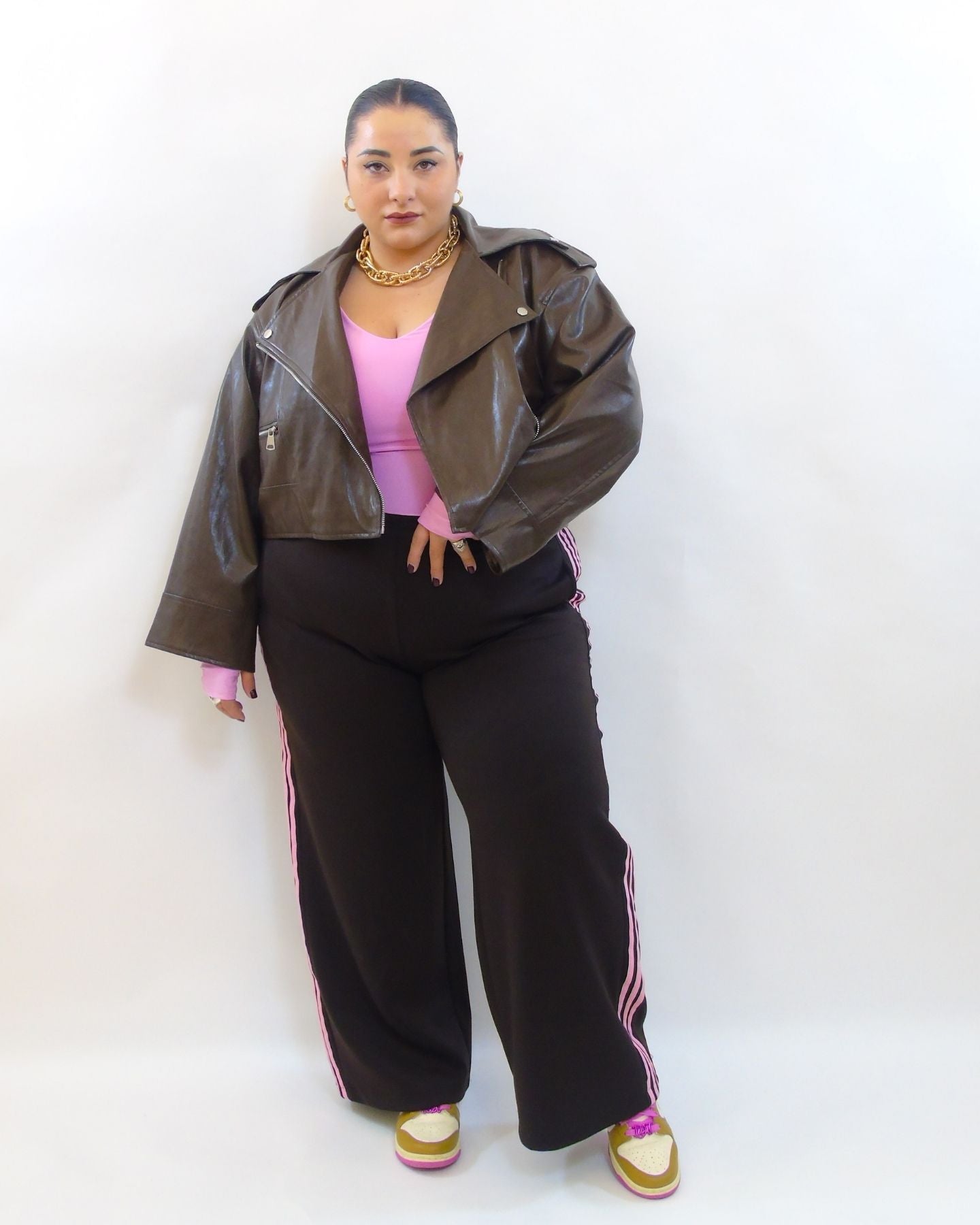 Giubbino simil pelle 6679