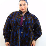 Camicione con bottoni in tessuto sfumato 25474