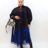 Camicione con bottoni in tessuto sfumato 25474