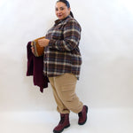 Pantalone cargo tessuto camoscio 5480