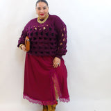 Gonna satin in pizzo asimmetrica 03895