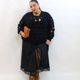 Gonna satin in pizzo asimmetrica 03895