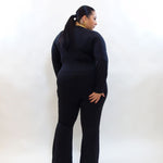 jumpsuite modellante a zampa 5176