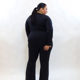 jumpsuite modellante a zampa 5176