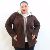 Giacca sportiva con doppio tessuto 71040