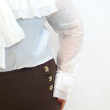 Pantalone con bottone laterale 8529