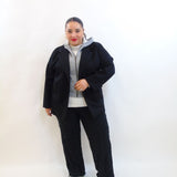 Pantalone con brillantini e strappo 3304