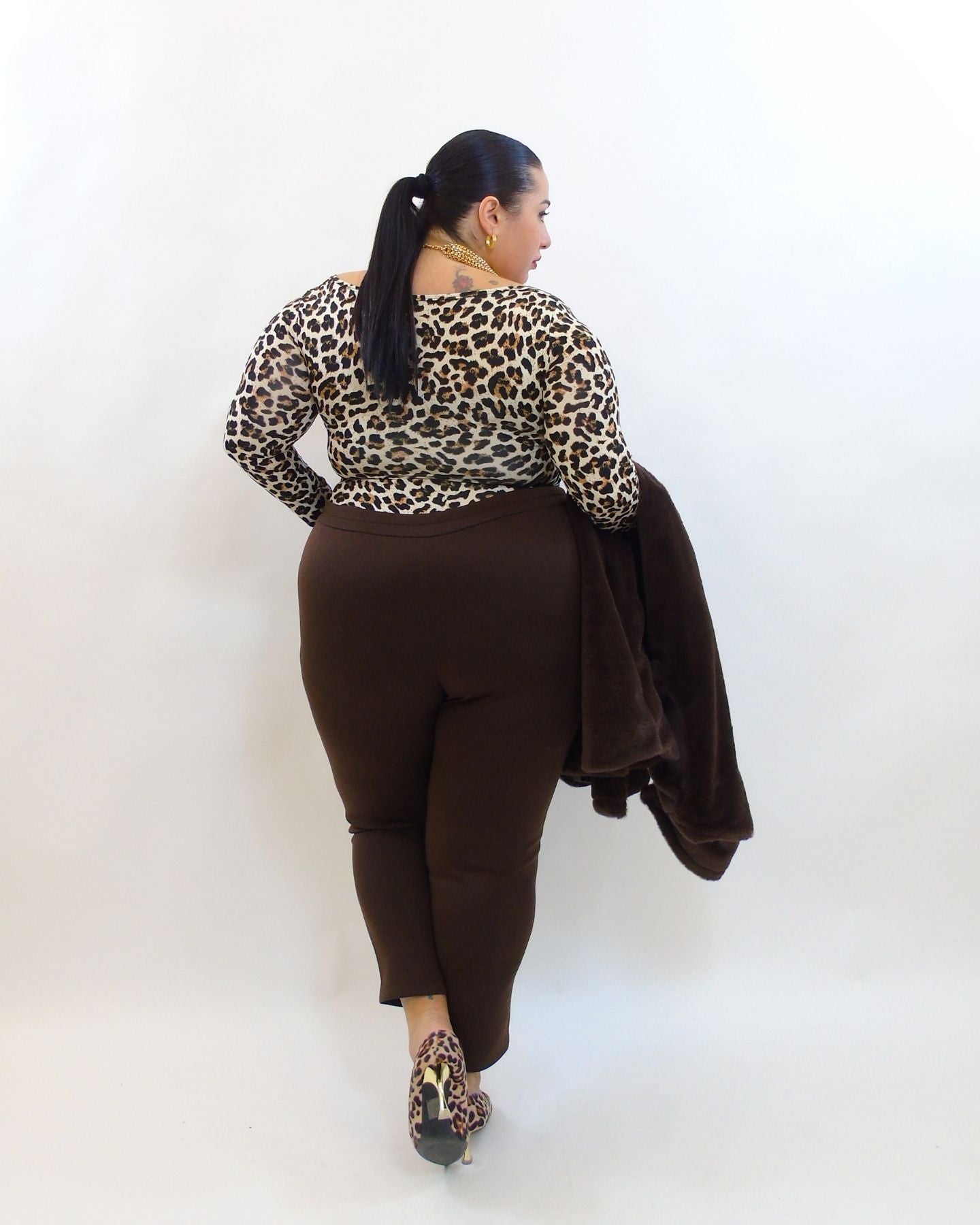 Body con coppa preformata animalier 12658