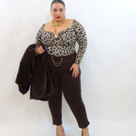 Pantalone sigaretta con spilla removibile 71054