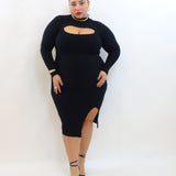 Abito con scollo 056