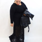 Abito con pizzo sul fondo 5967