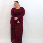 Abito con pizzo sul fondo 5967