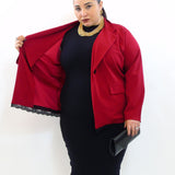 Giacca con pizzo sul fondo 70078