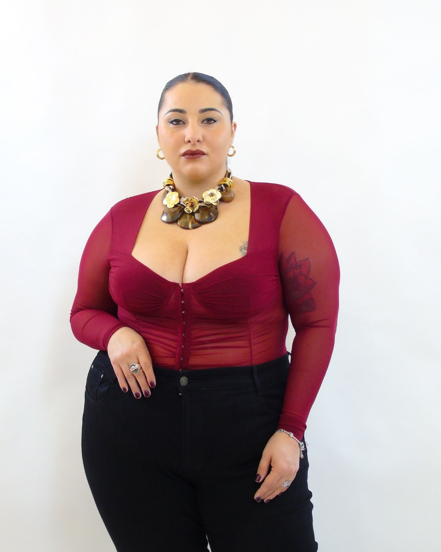 Body con chiusura a gancio 5663