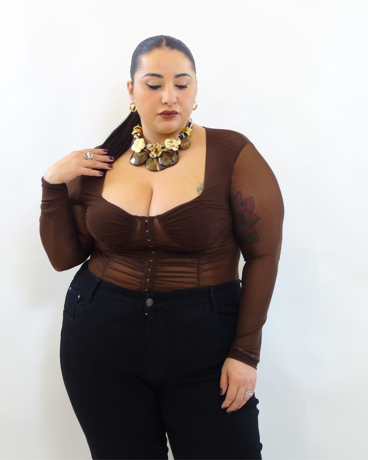 Body con chiusura a gancio 5663