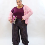 pantalone balloon animalier