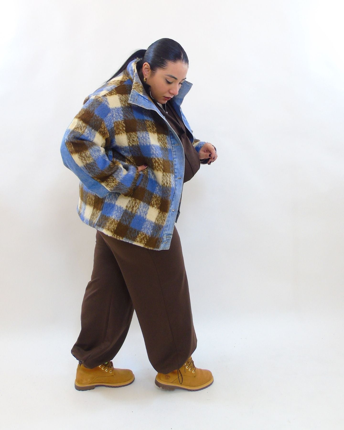 Giubbino in jeans e lana 8917