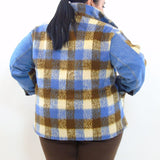 Giubbino in jeans e lana 8917