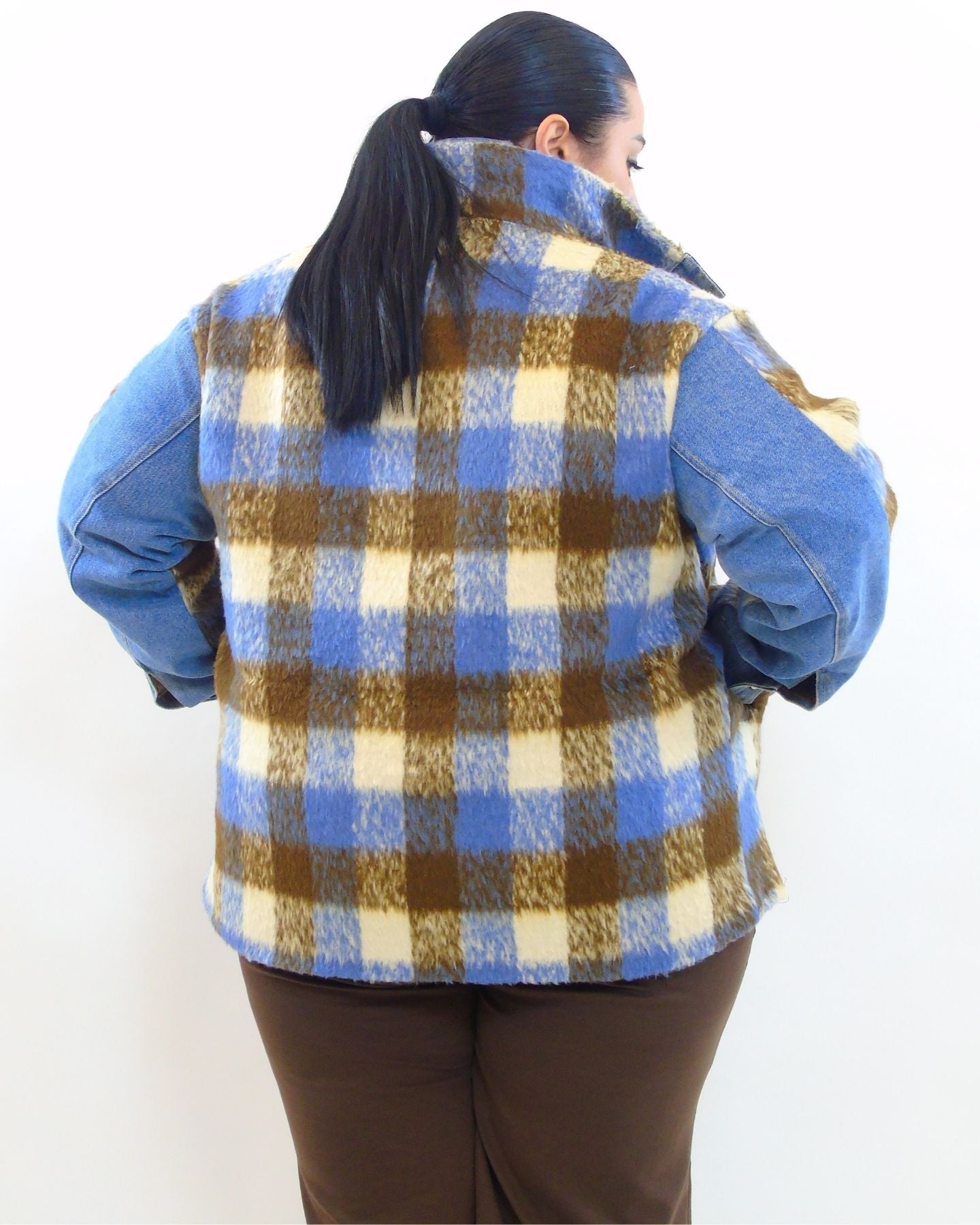 Giubbino in jeans e lana 8917