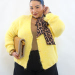 Cardigan con bottoni oro 8162