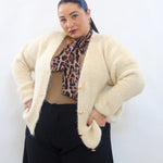 Cardigan con bottoni oro 8162