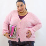 Cardigan con bottoni oro 8162