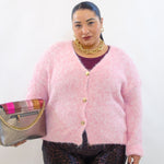 Cardigan con bottoni oro 8162