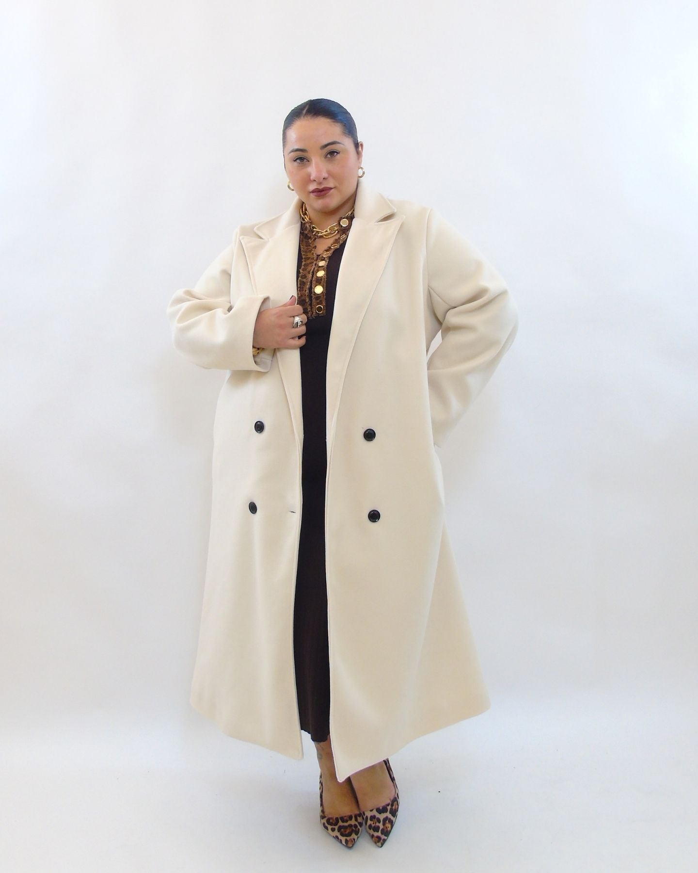 Cappotto fodera con quattro bottoni 66676