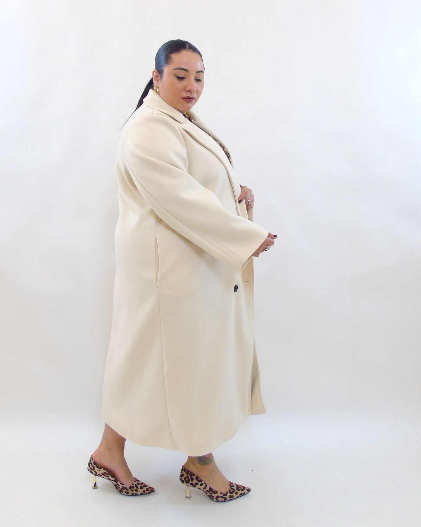 Cappotto fodera con quattro bottoni 66676