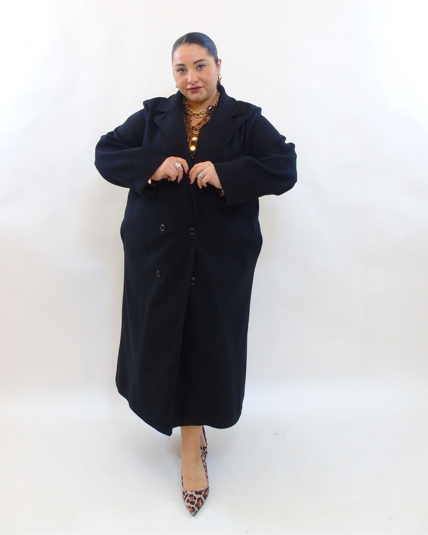 Cappotto fodera con quattro bottoni 66676