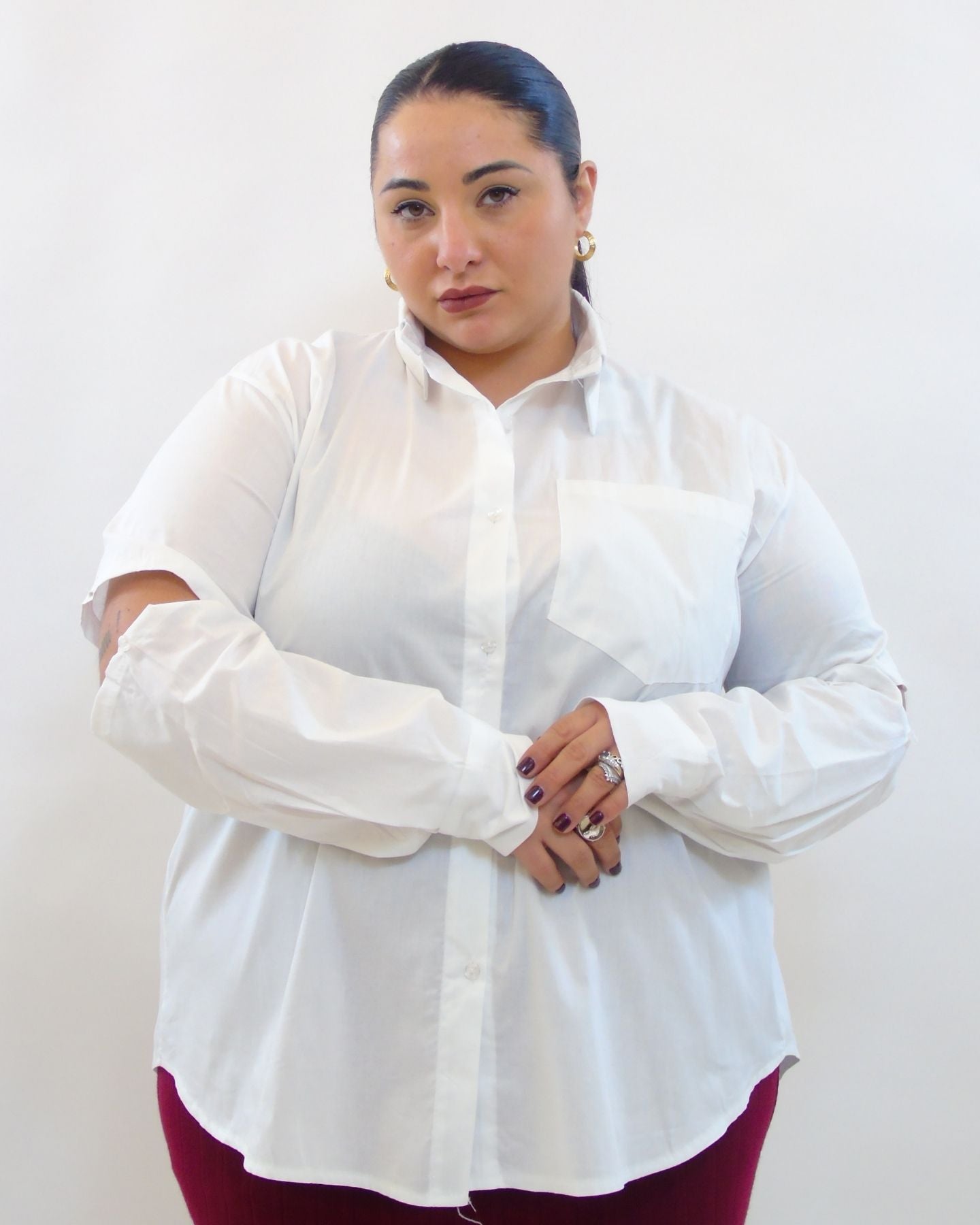 Camicia basic manicotti