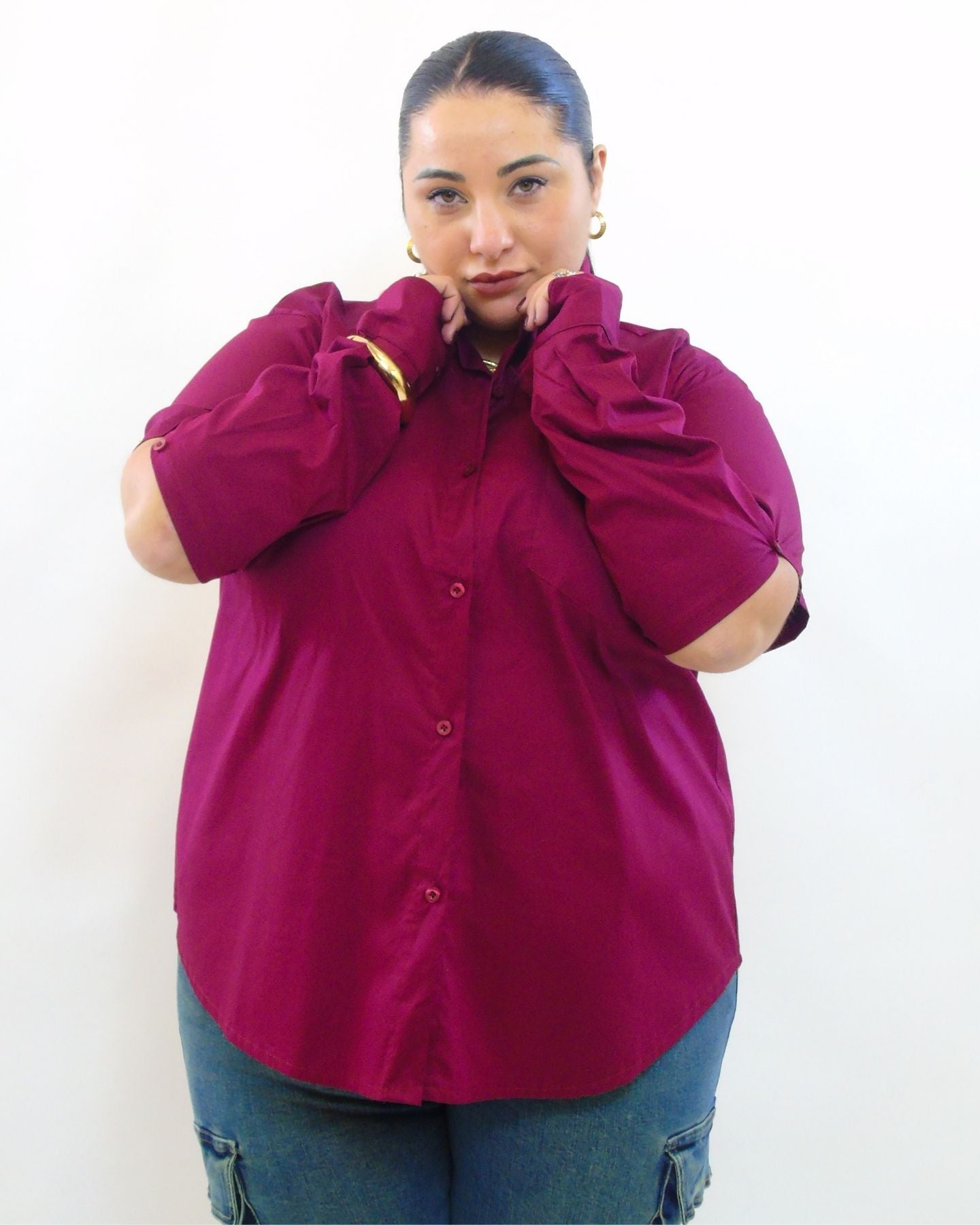 Camicia basic manicotti