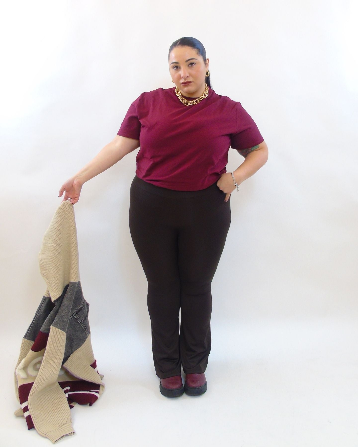 Pantalone a zampa modellante 82