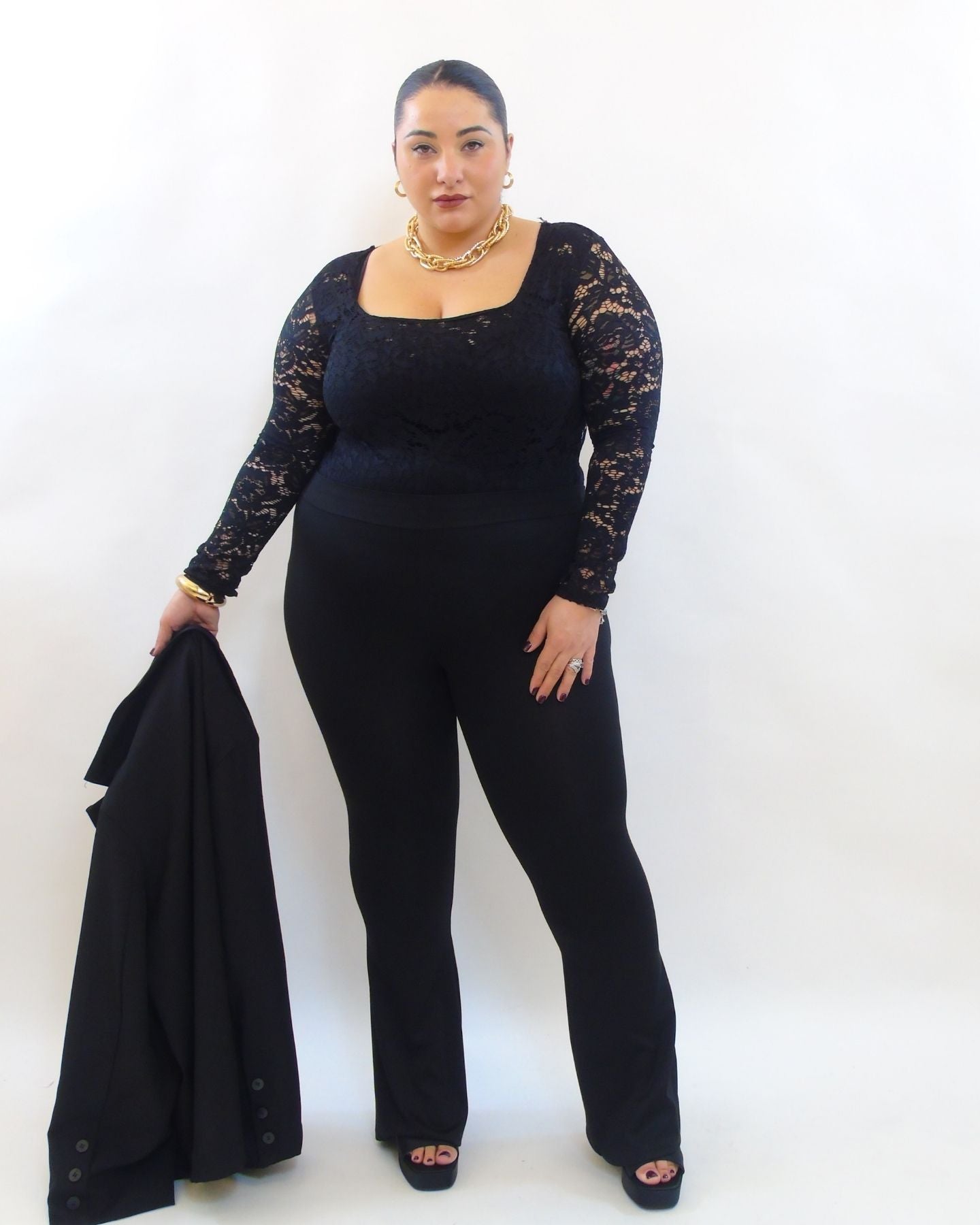 Pantalone a zampa modellante 82