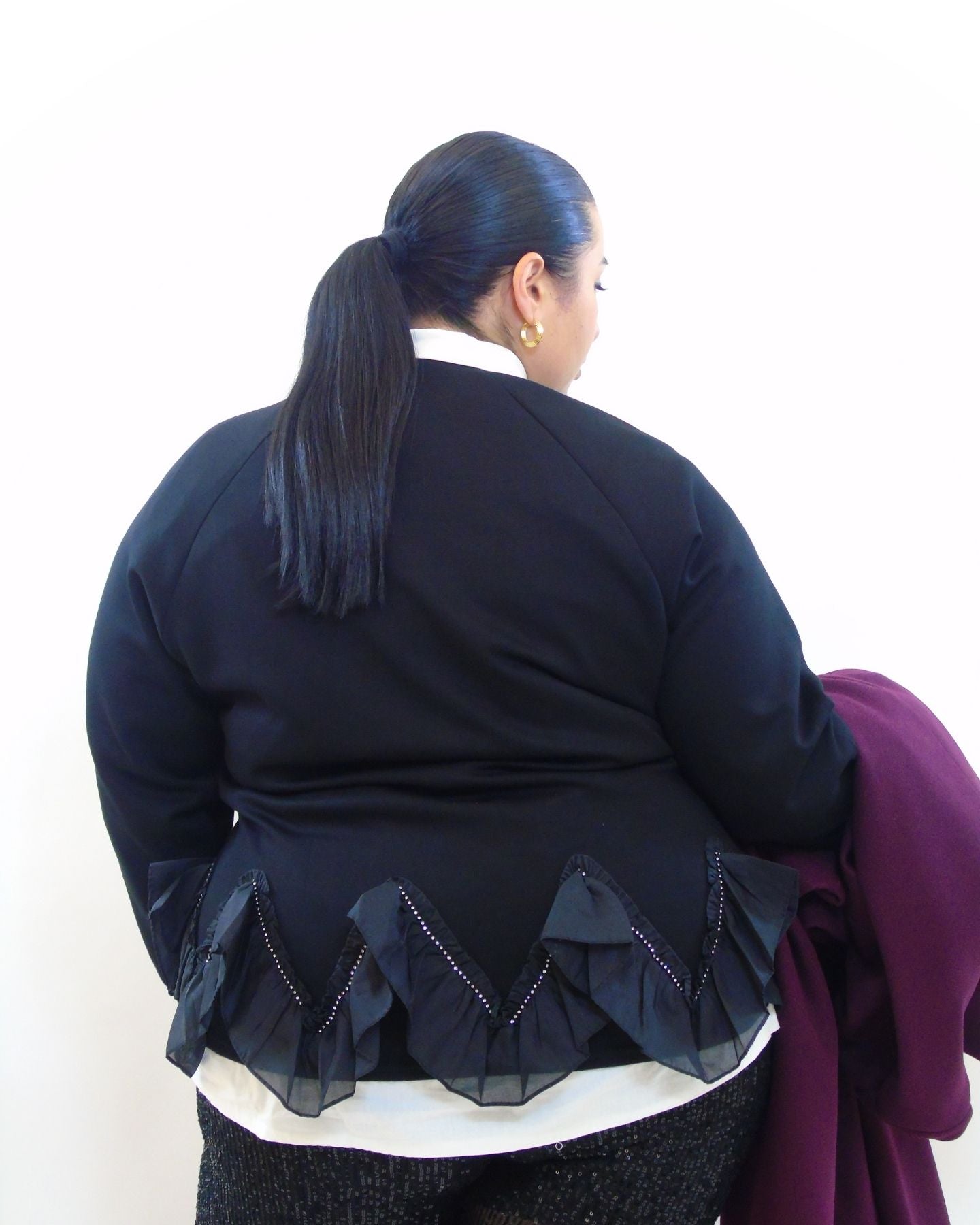 felpa con spilla removibile 9122