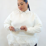 felpa con spilla removibile 9122