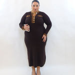 abito trama animalier a costine 18602