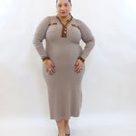 abito trama animalier a costine 18602