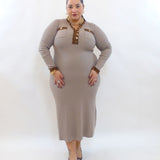 abito trama animalier a costine 18602