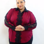 Camicia con pizzo avanti 28088