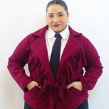 Cappotto frange 8057