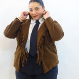 Cappotto frange 8057