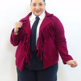 Cappotto frange 8057