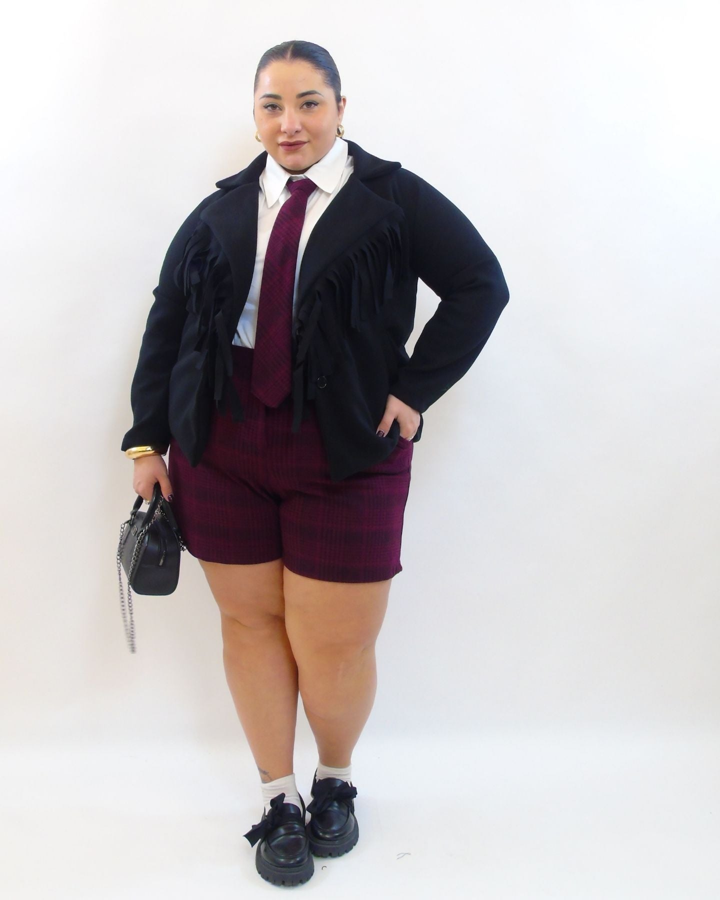 Cappotto frange 8057