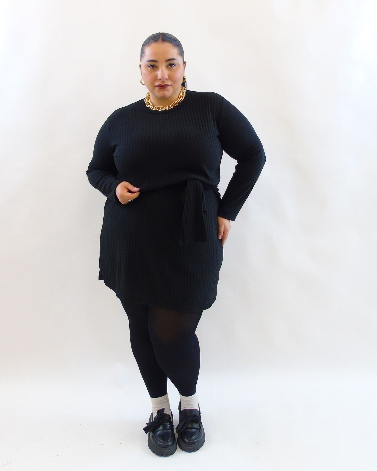 Abito con sciarpa 25698