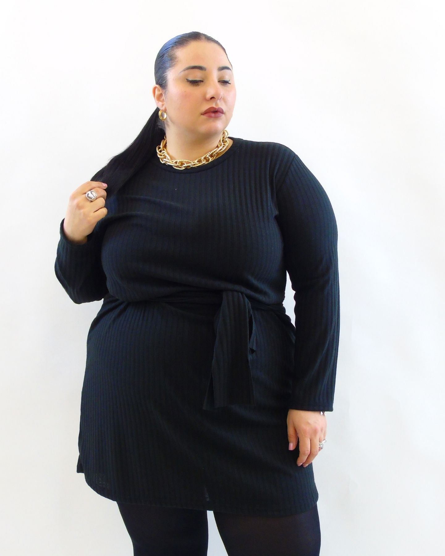 Abito con sciarpa 25698