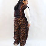 Pantalone in tessuto animalier 3596