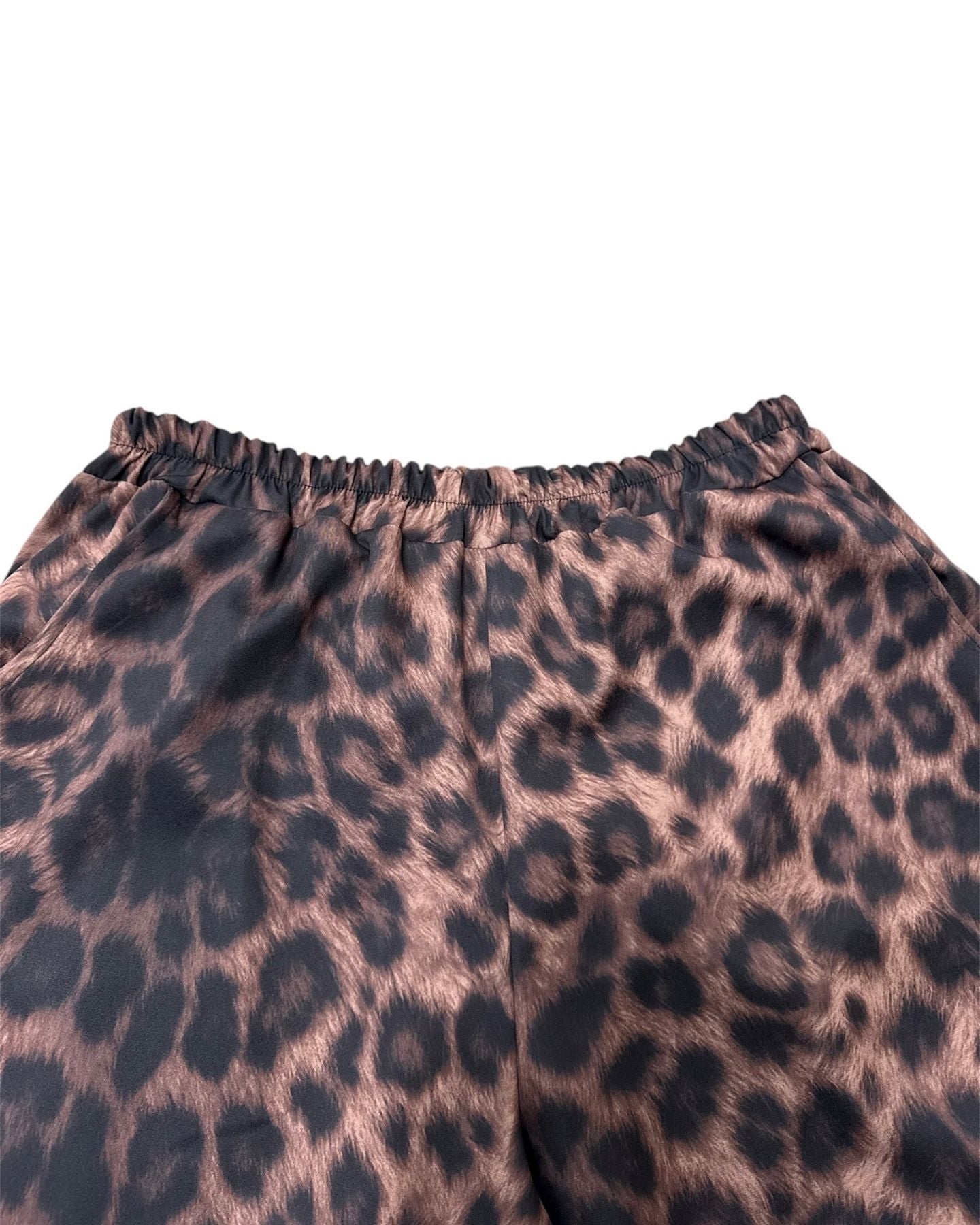 Pantalone in tessuto animalier 3596