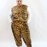 Pantalone in tessuto animalier 1322