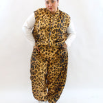 Pantalone in tessuto animalier 1322